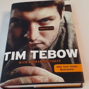 Through My Eyes by Tim Tebow Signed by Tim's Mom Pam